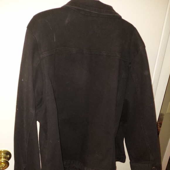 CJ Banks Black Denim Jacket - Picture 4 of 4